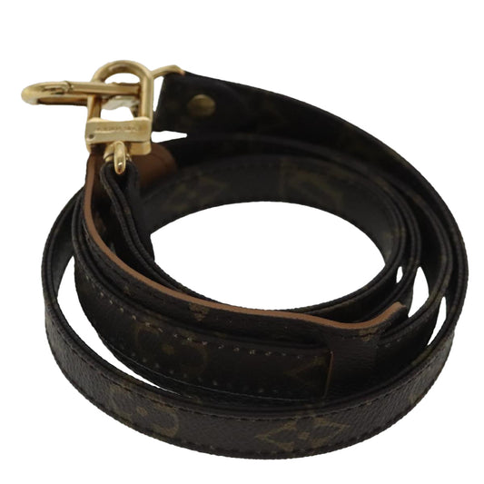 Louis Vuitton Shoulder Strap Brown Canvas Bag Jewelry ()