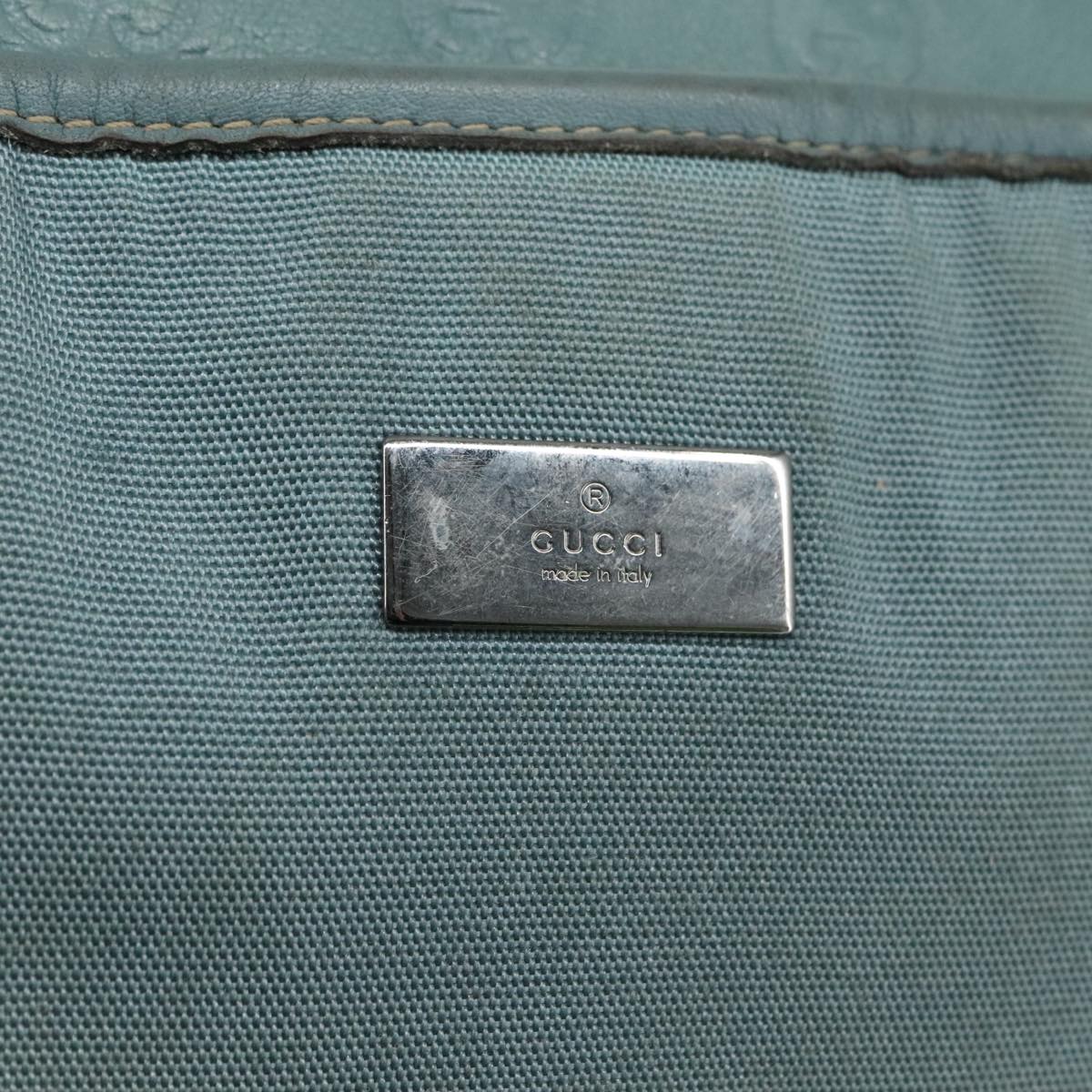 Gucci Gg Canvas Turquoise Canvas Shoulder Bag