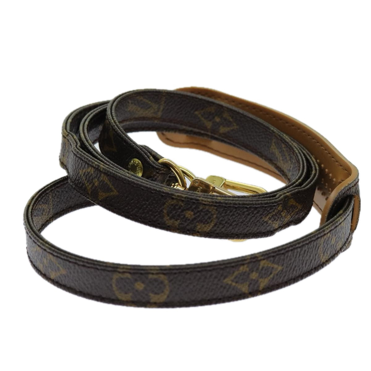 Louis Vuitton Shoulder Strap Brown Canvas Bag Jewelry