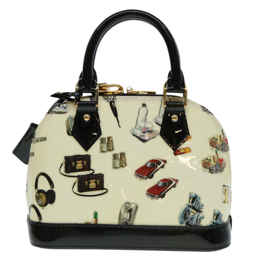 Louis Vuitton Alma White Patent Leather Handbag