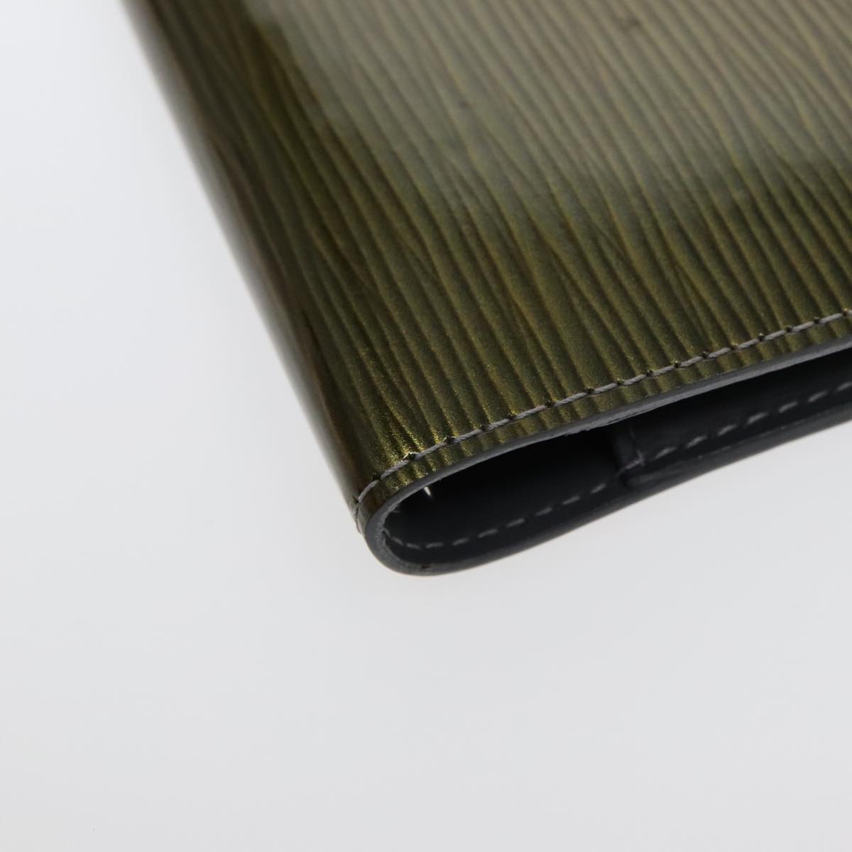 Louis Vuitton Agenda Cover Green Leather Wallet