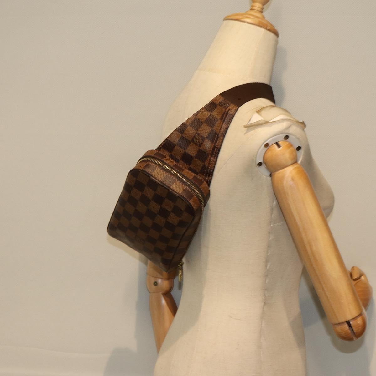 Louis Vuitton Geronimos Brown Canvas Shoulder Bag