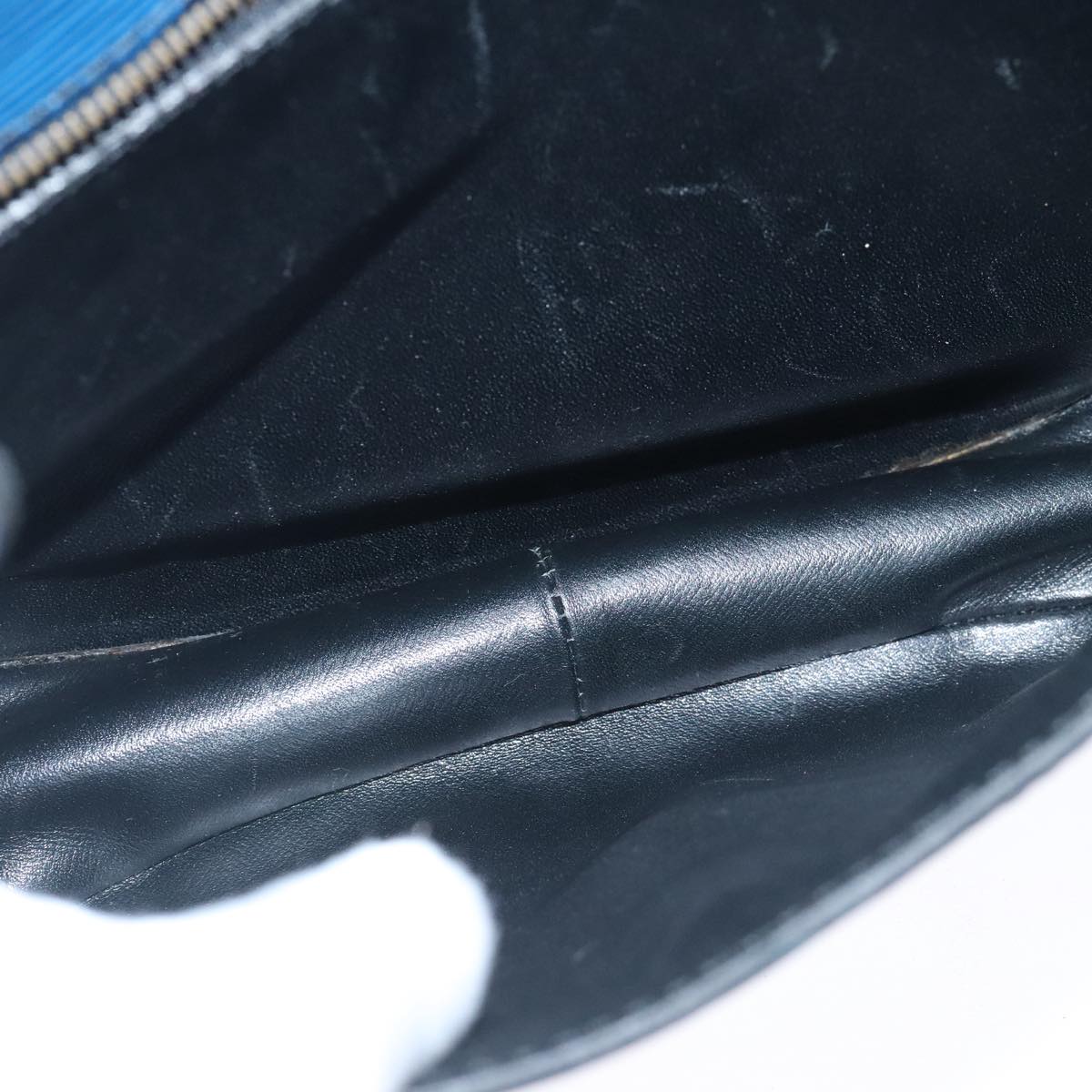 Louis Vuitton Saint Cloud Blue Leather Shoulder Bag