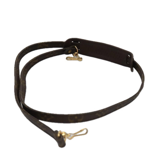 Louis Vuitton Shoulder Strap Brown Canvas Bag Jewelry ()