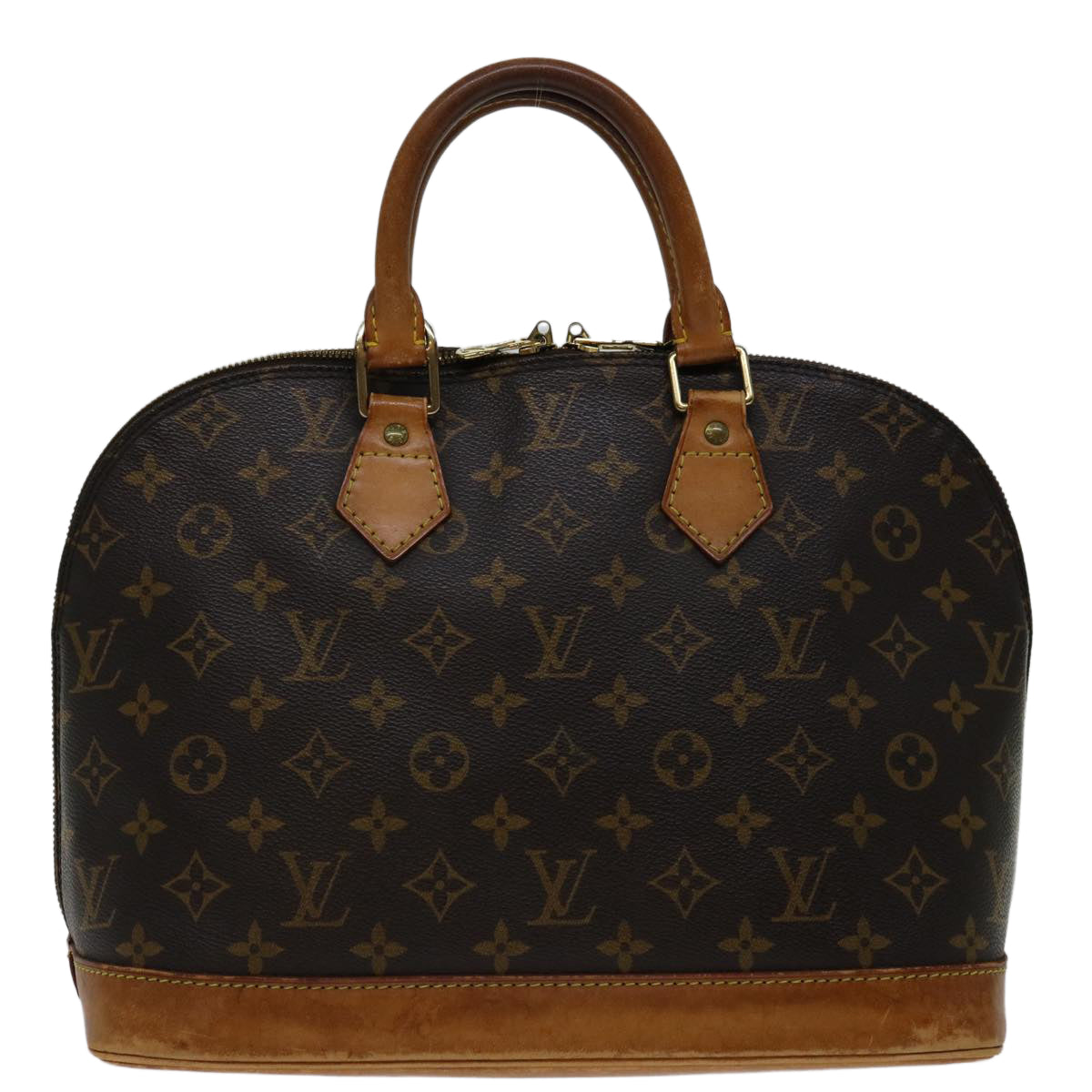 Louis Vuitton Alma Brown Canvas Handbag