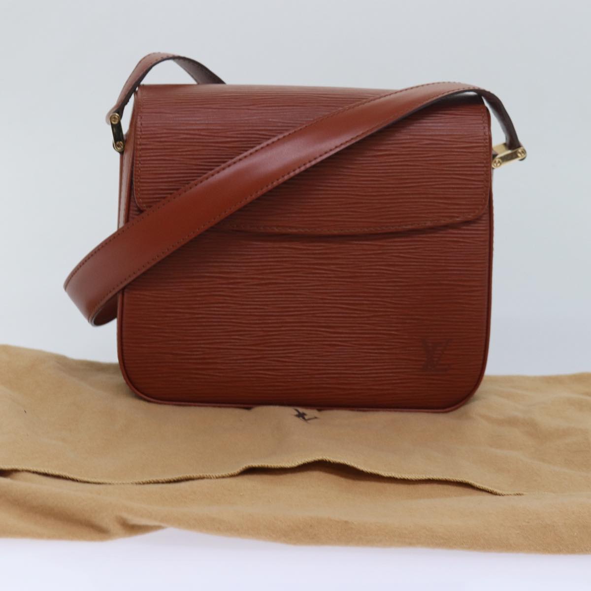 Louis Vuitton Buci Brown Leather Shoulder Bag