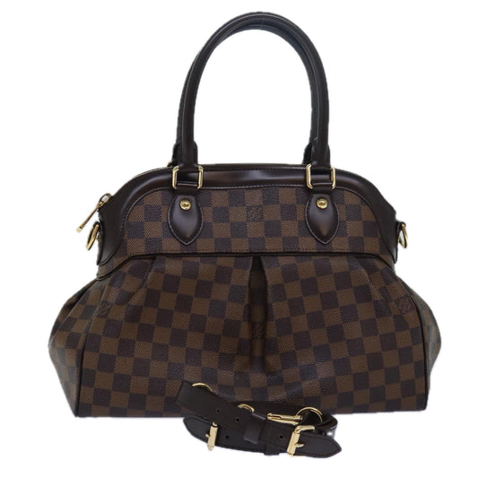 Louis Vuitton Trevi Brown Canvas Handbag