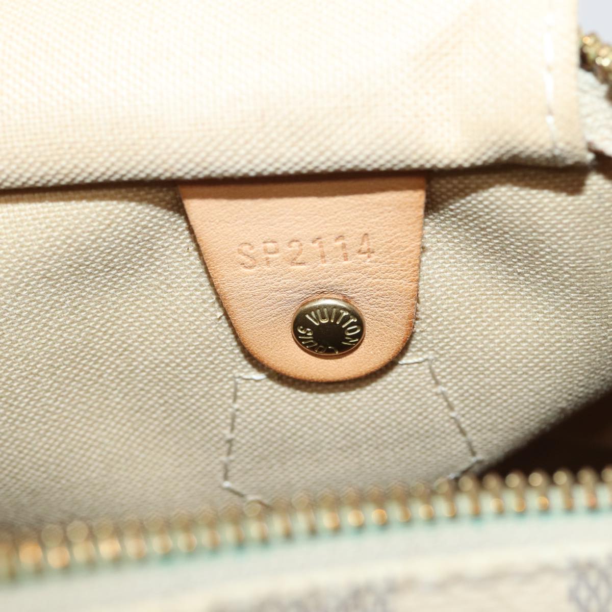 Louis Vuitton Speedy Bandoulière 30 White Canvas Handbag