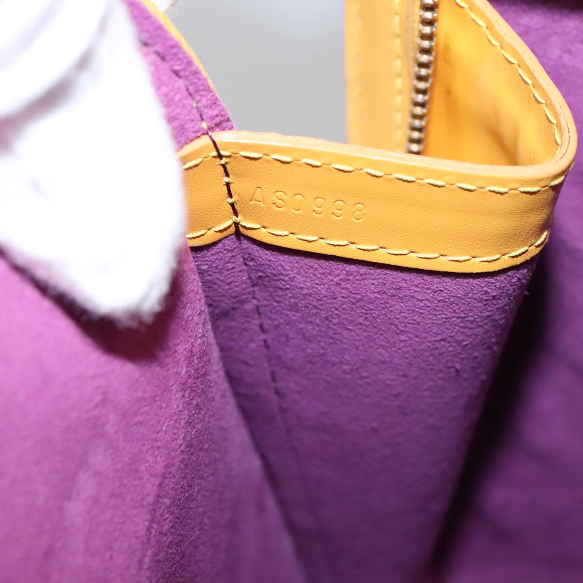 Louis Vuitton Lussac Yellow Leather Shoulder Bag