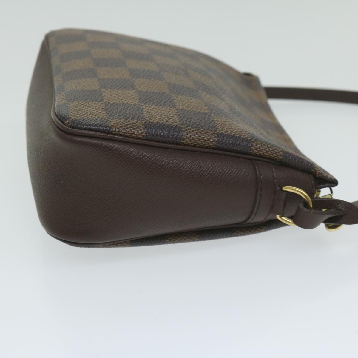 Louis Vuitton Cosmetic Pouch Brown Canvas Clutch Bag