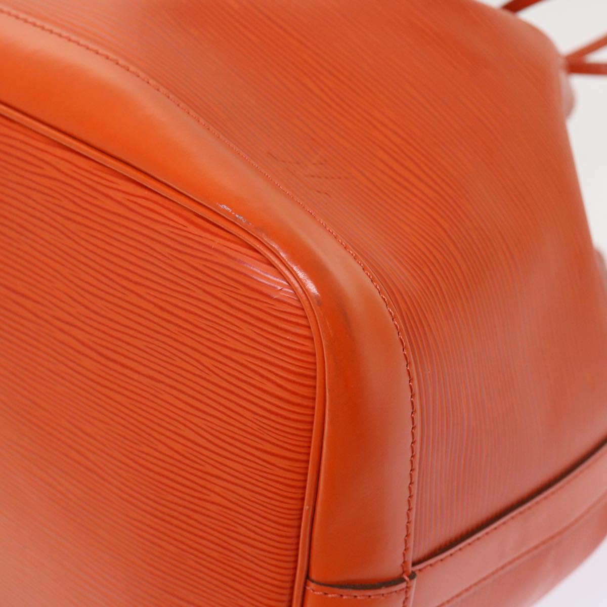 Louis Vuitton Petit Noé Orange Leather Shoulder Bag