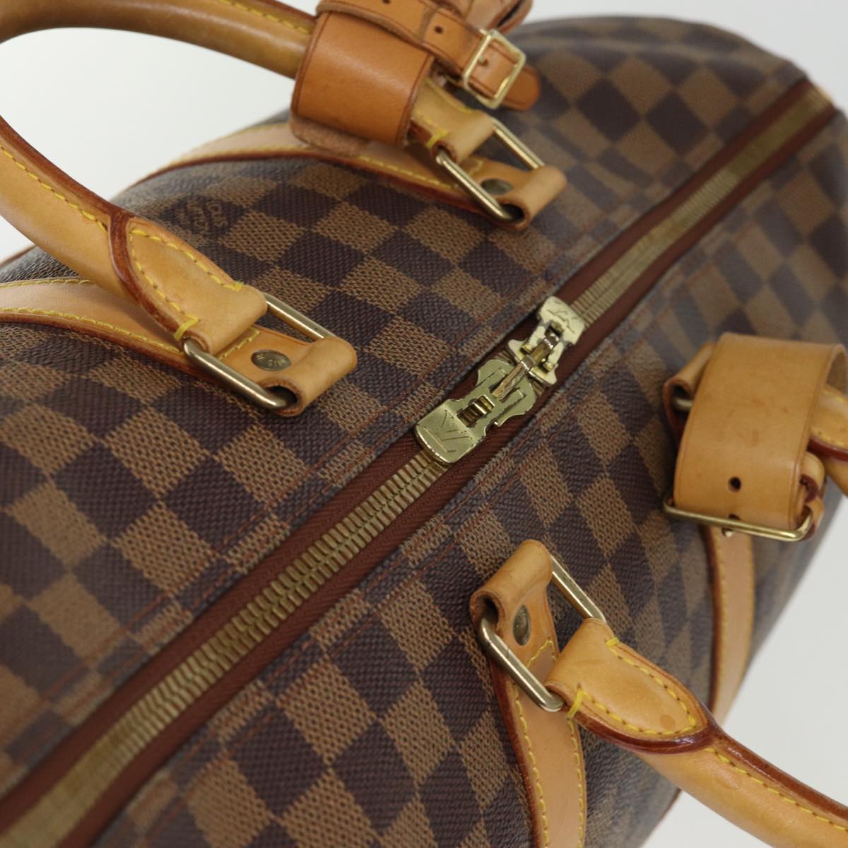 Louis Vuitton Keepall 45 Brown Canvas Travel Bag