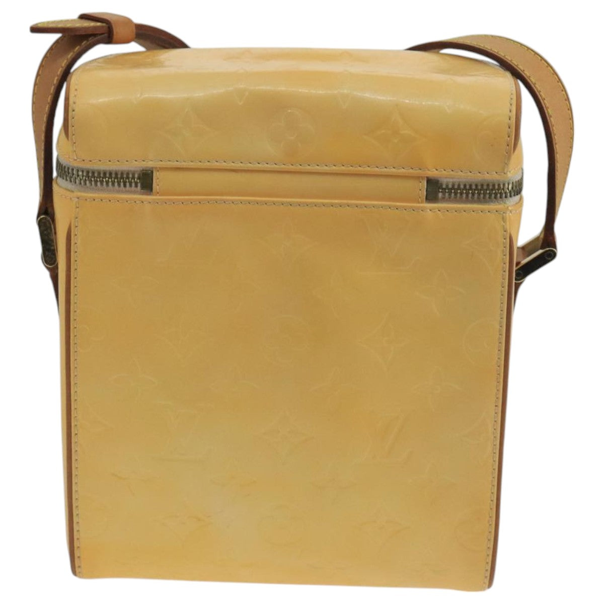 Louis Vuitton Sullivan Yellow Patent Leather Shoulder Bag