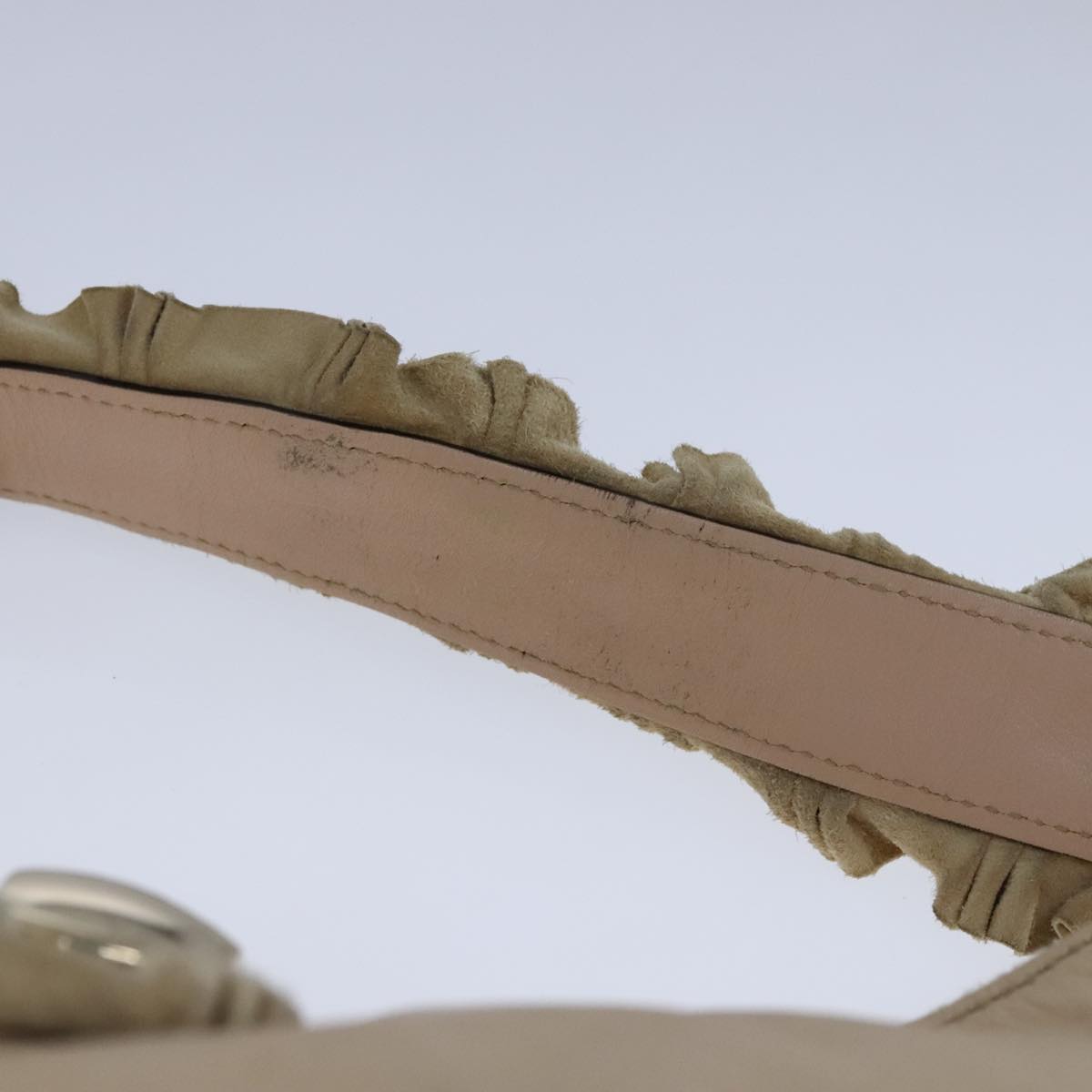 Gucci Hobo Beige Leather Shoulder Bag