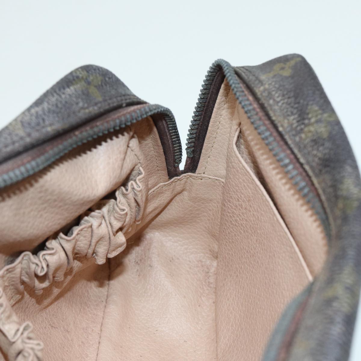 Louis Vuitton Trousse De Toilette Brown Canvas Clutch Bag
