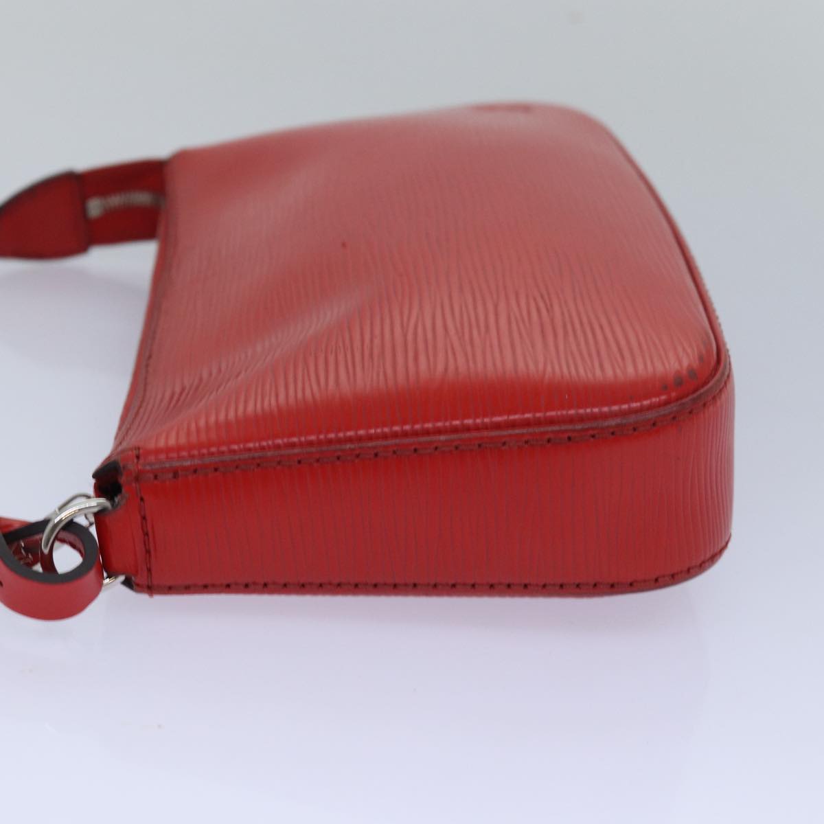 Louis Vuitton Pochette Accessoires Red Leather Clutch Bag