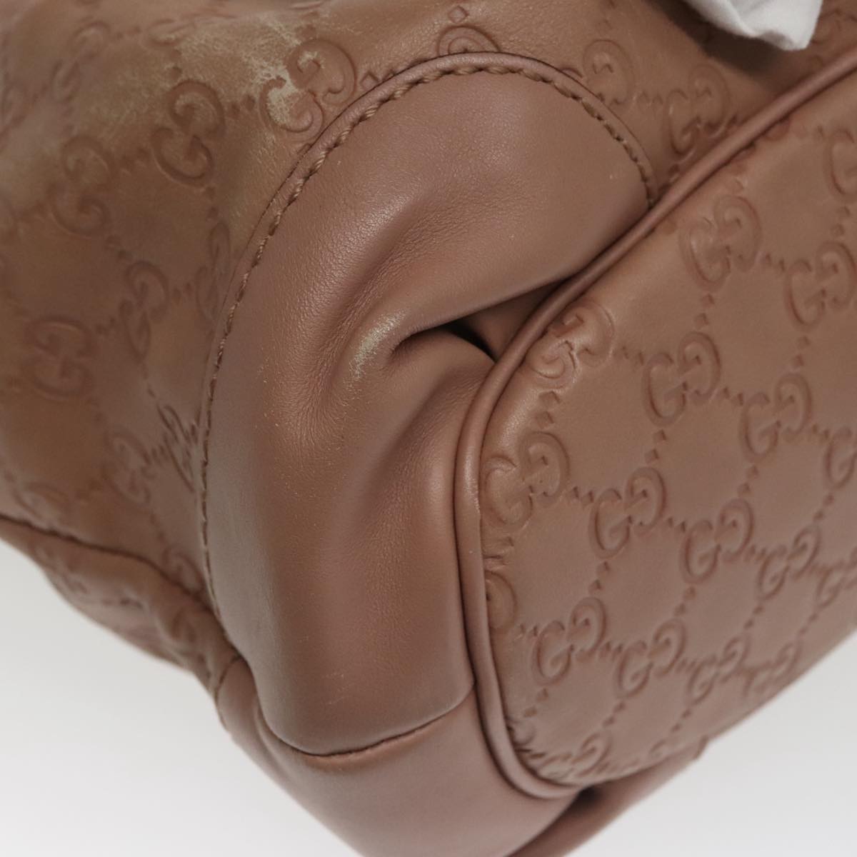 Gucci Gg Canvas Brown Leather Handbag