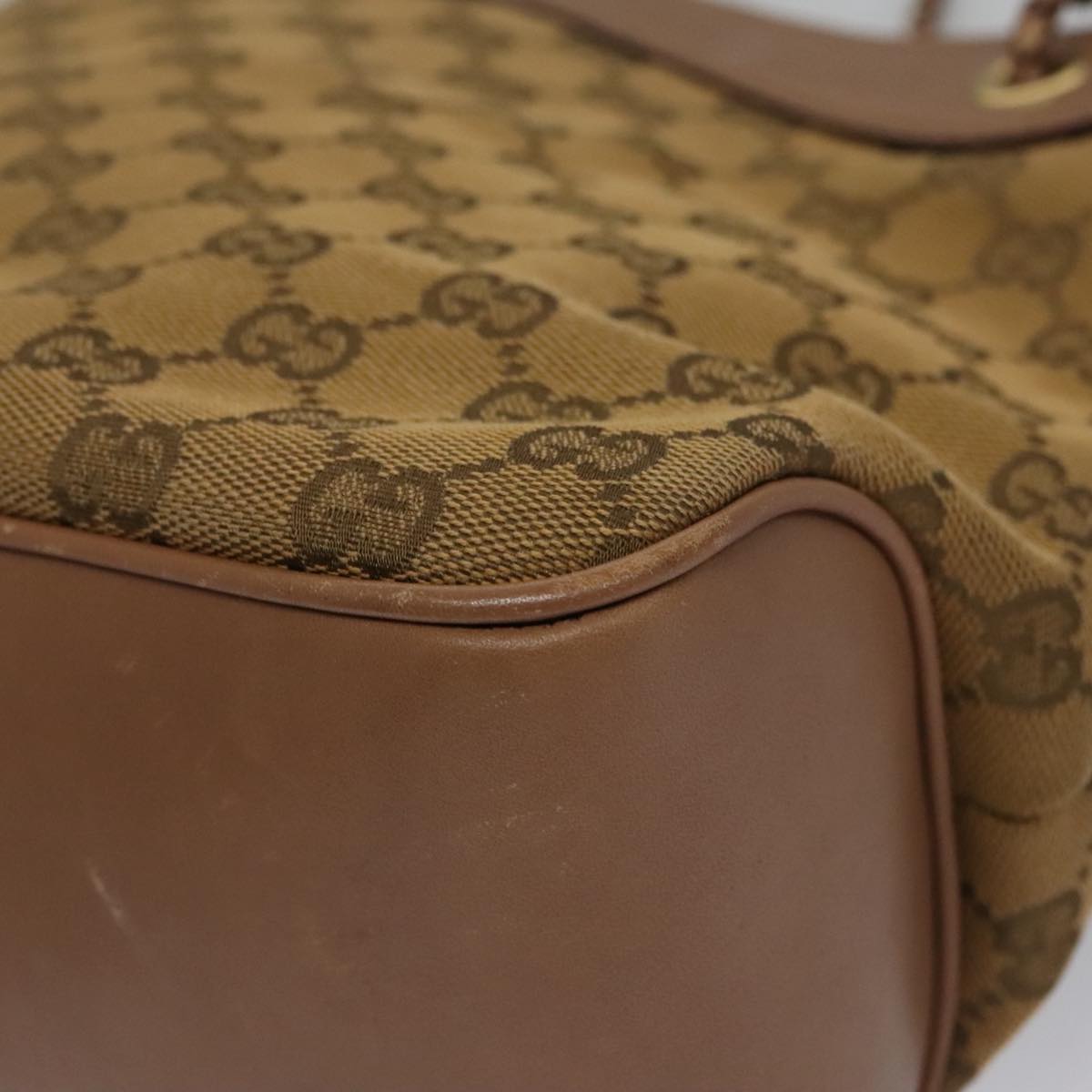 Gucci Gg Canvas Brown Canvas Shoulder Bag