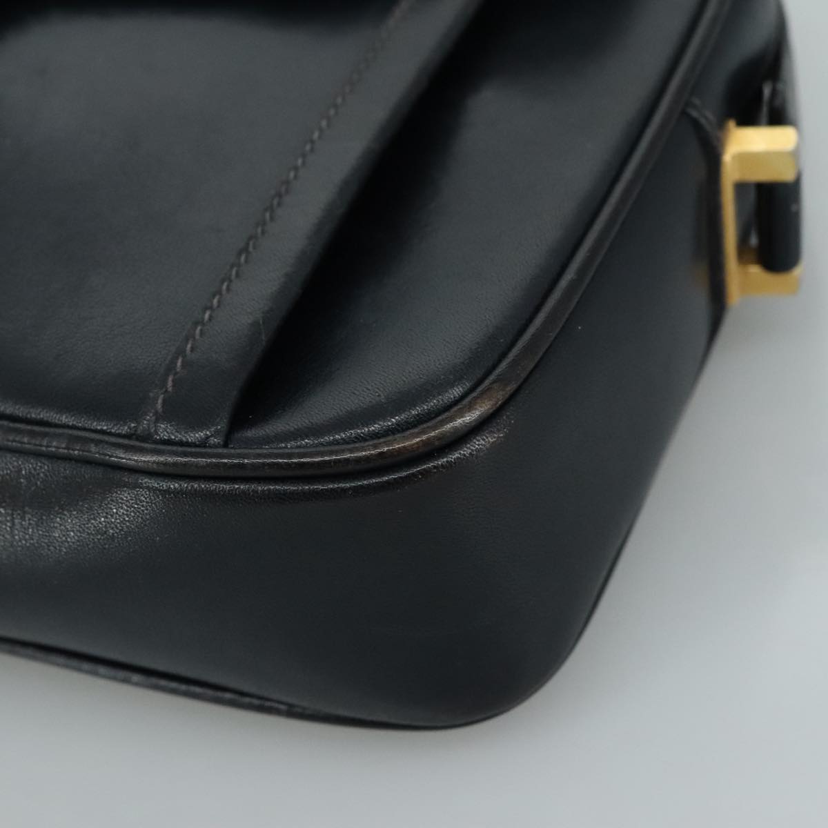 Gucci Interlocking G Navy Leather Shoulder Bag