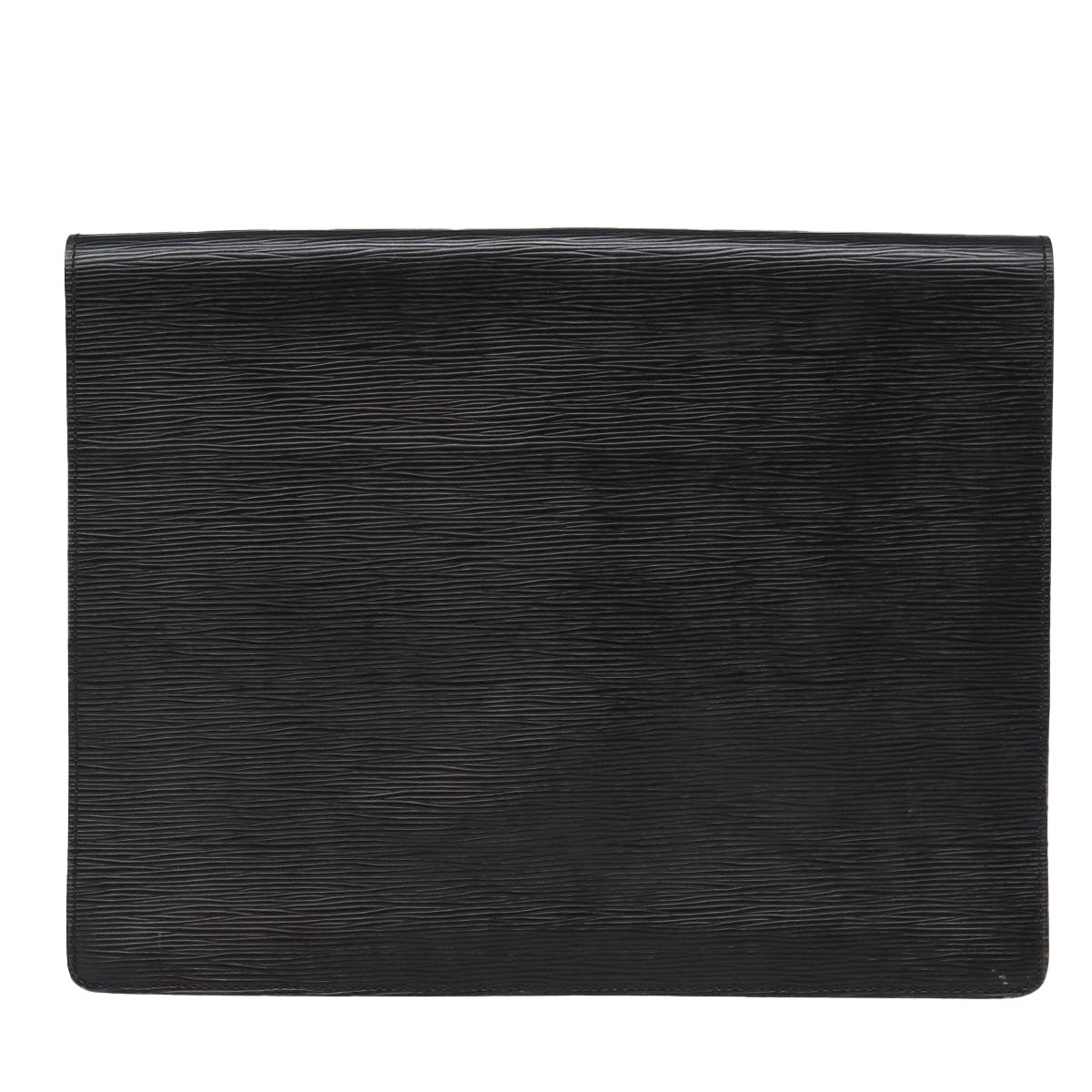 Louis Vuitton Senateur Black Leather Briefcase Bag