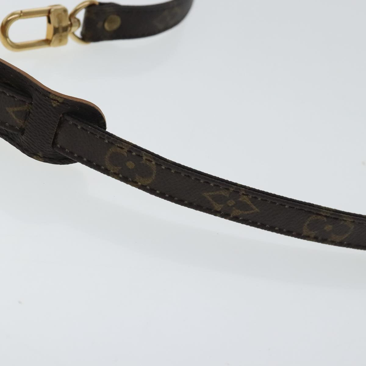 Louis Vuitton Shoulder Strap Brown Canvas Bag Jewelry