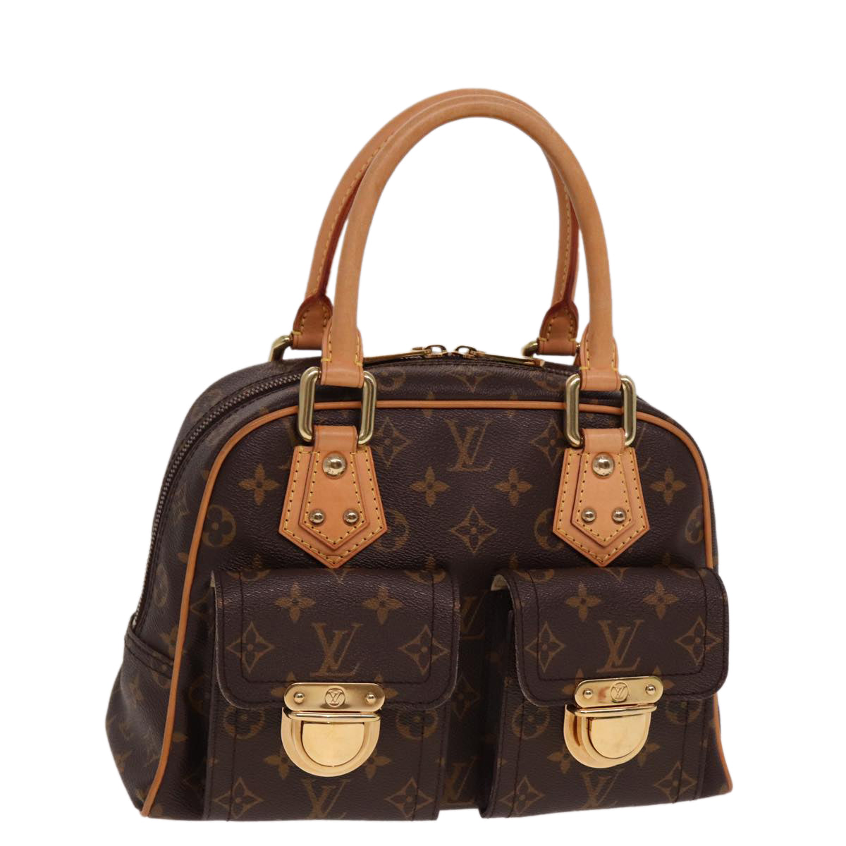 Louis Vuitton Manhattan Brown Canvas Handbag