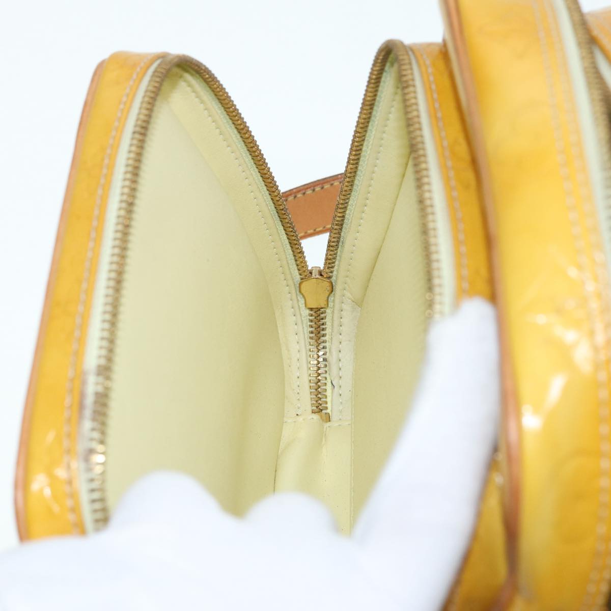 Louis Vuitton Wooster Yellow Patent Leather Shoulder Bag