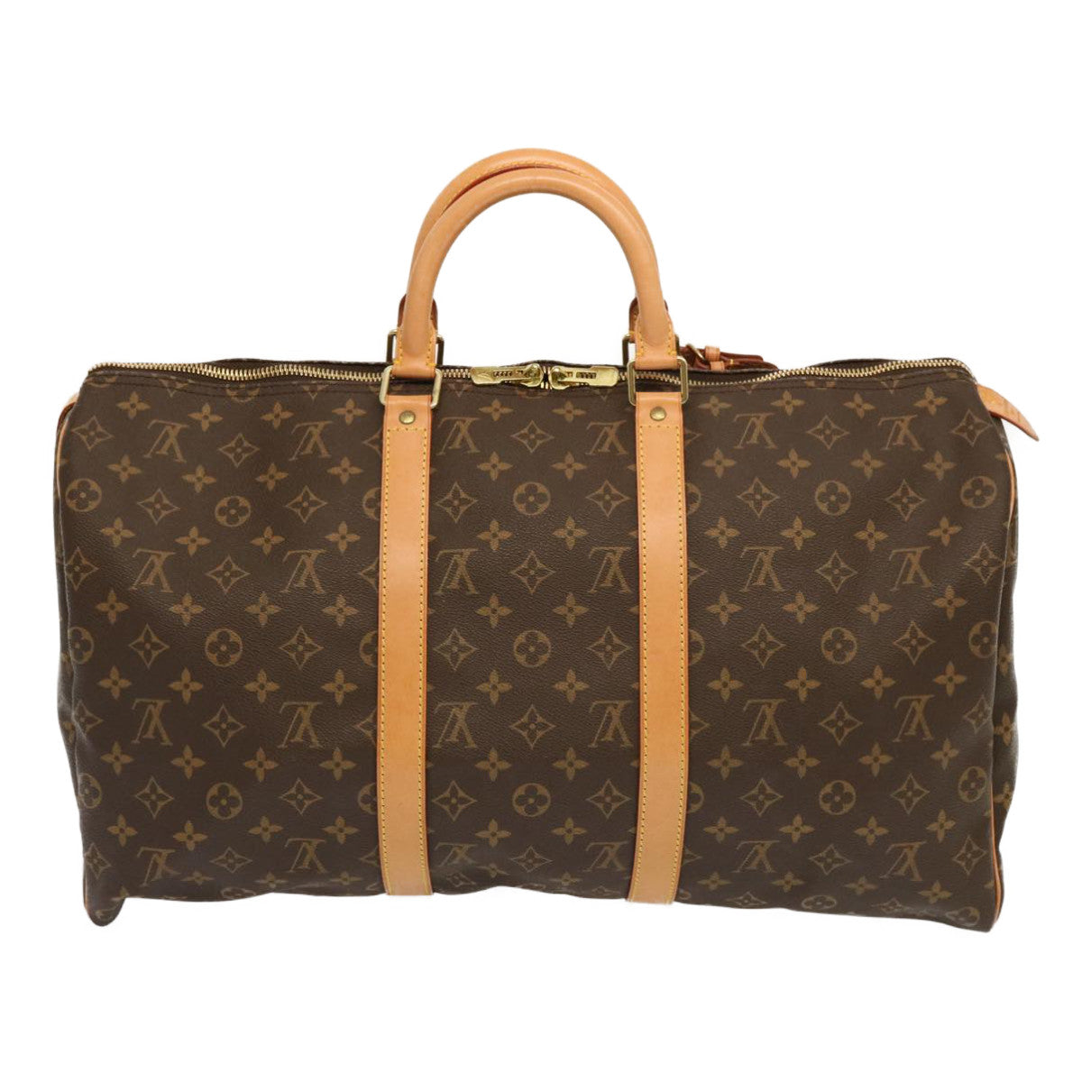 Louis Vuitton Keepall 50 Brown Canvas Travel Bag
