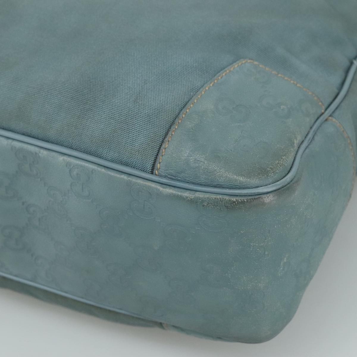 Gucci Gg Canvas Turquoise Canvas Shoulder Bag