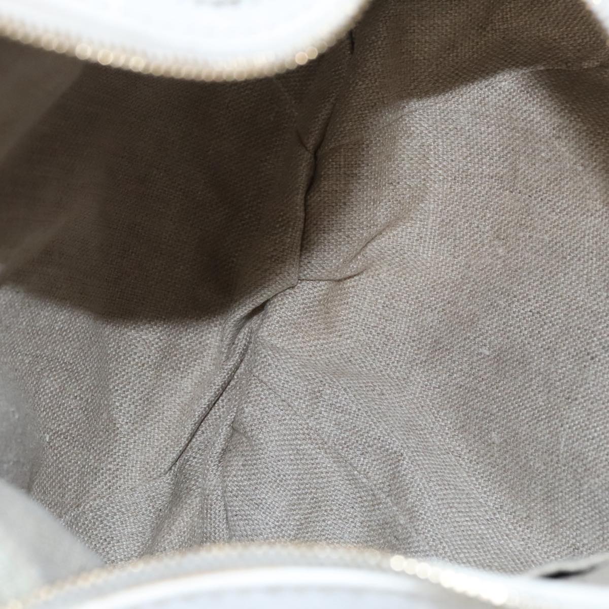 Gucci White Leather Tote Bag
