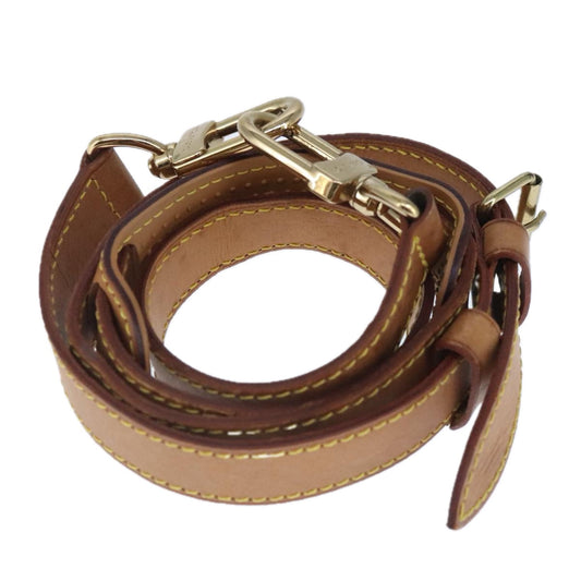 Louis Vuitton Shoulder Strap Beige Leather Bag Jewelry ()
