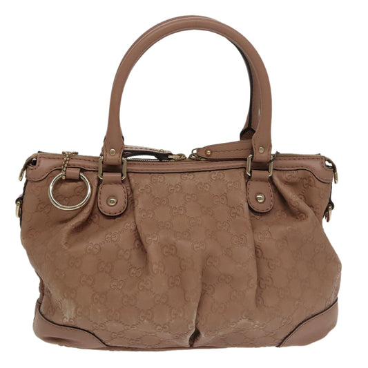Gucci Gg Canvas Brown Leather Handbag ()