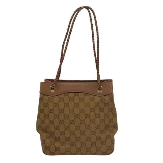 Gucci Gg Canvas Brown Canvas Shoulder Bag ()