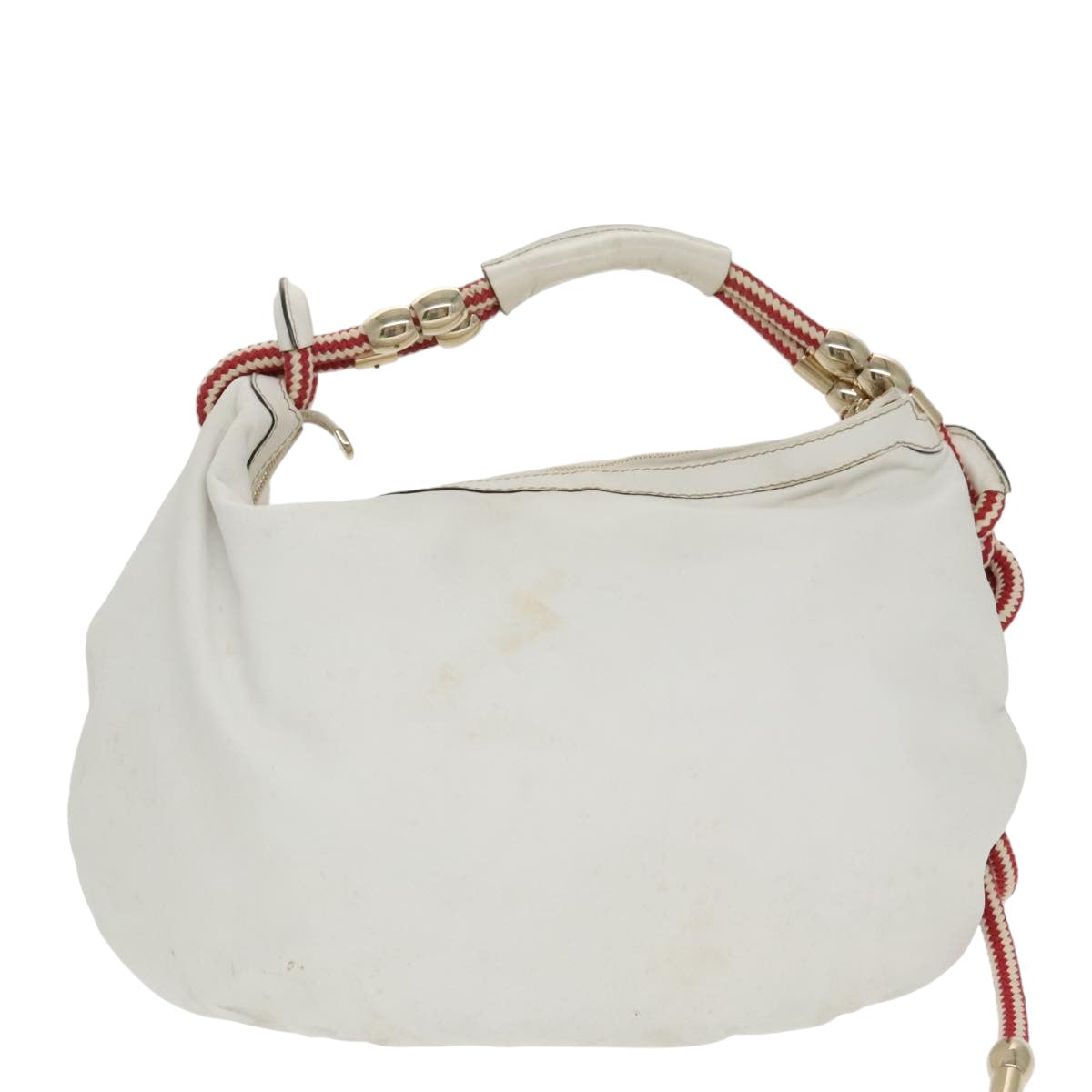 Gucci White Leather Tote Bag