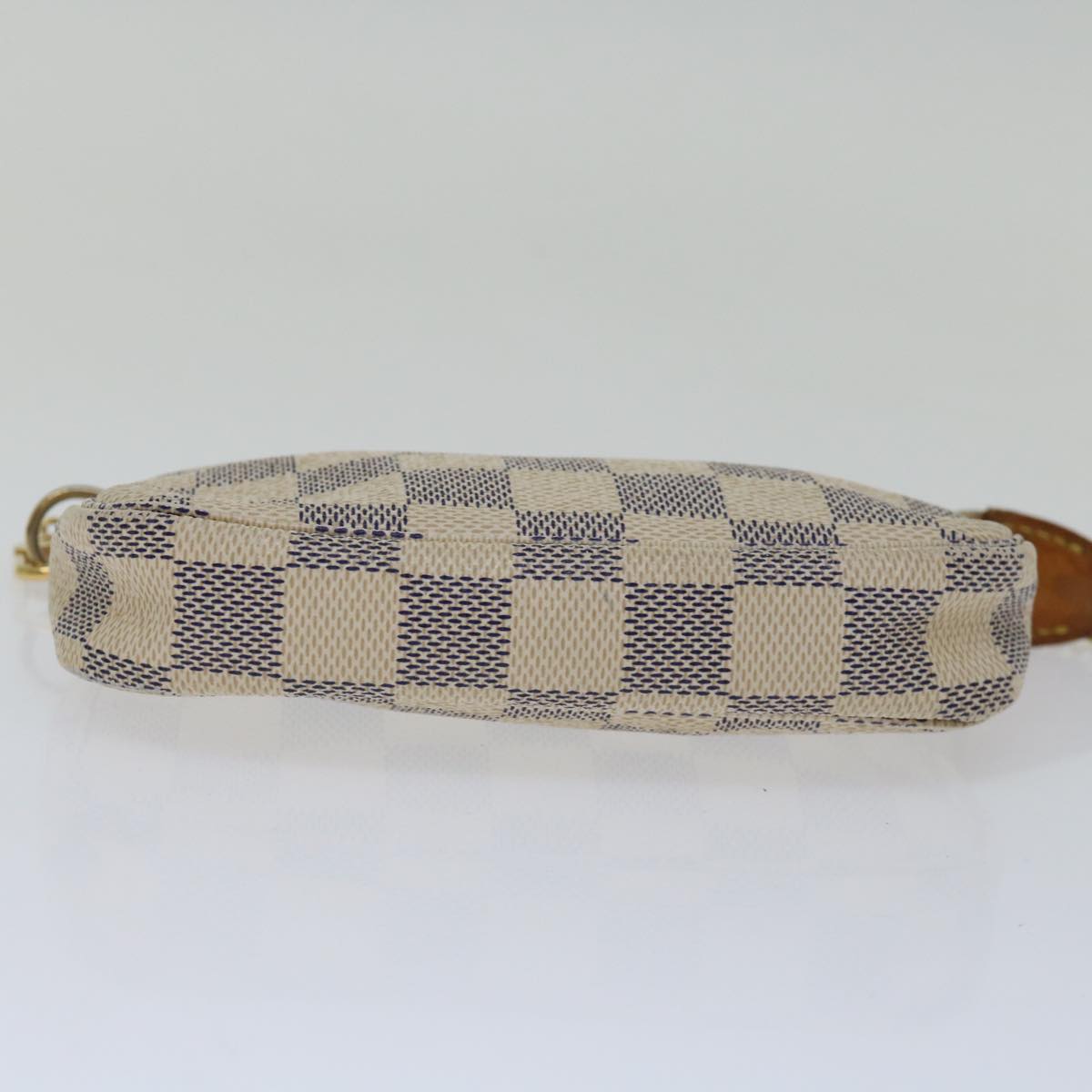 Louis Vuitton Pochette Accessoire White Canvas Clutch Bag
