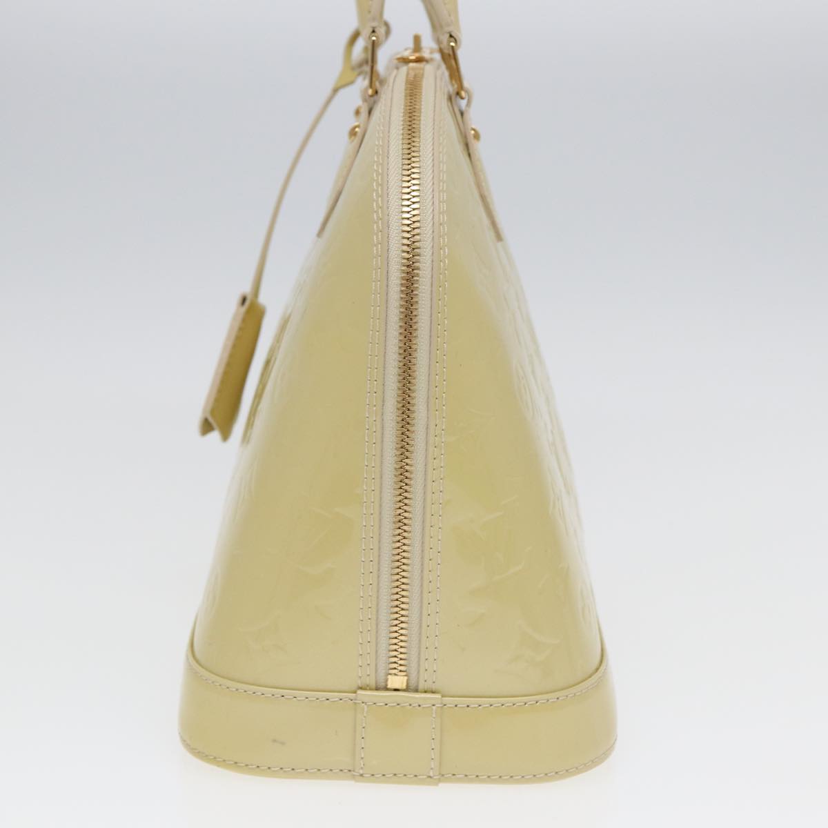 Louis Vuitton Alma Ecru Patent Leather Handbag