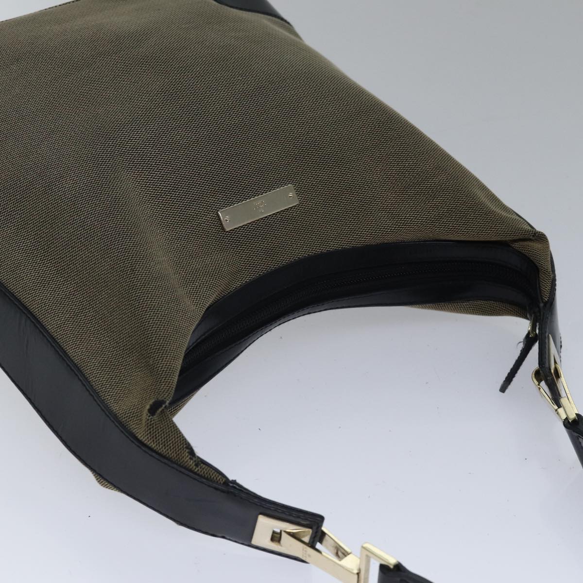 Gucci Jackie Beige Canvas Shoulder Bag