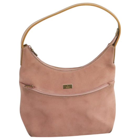 Gucci Hobo Pink Suede Handbag ()