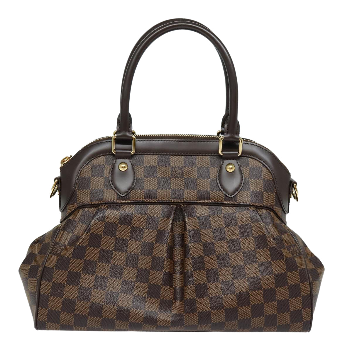 Louis Vuitton Trevi Brown Canvas Handbag