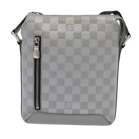 Louis Vuitton Messenger Silver Leather Shoulder Bag