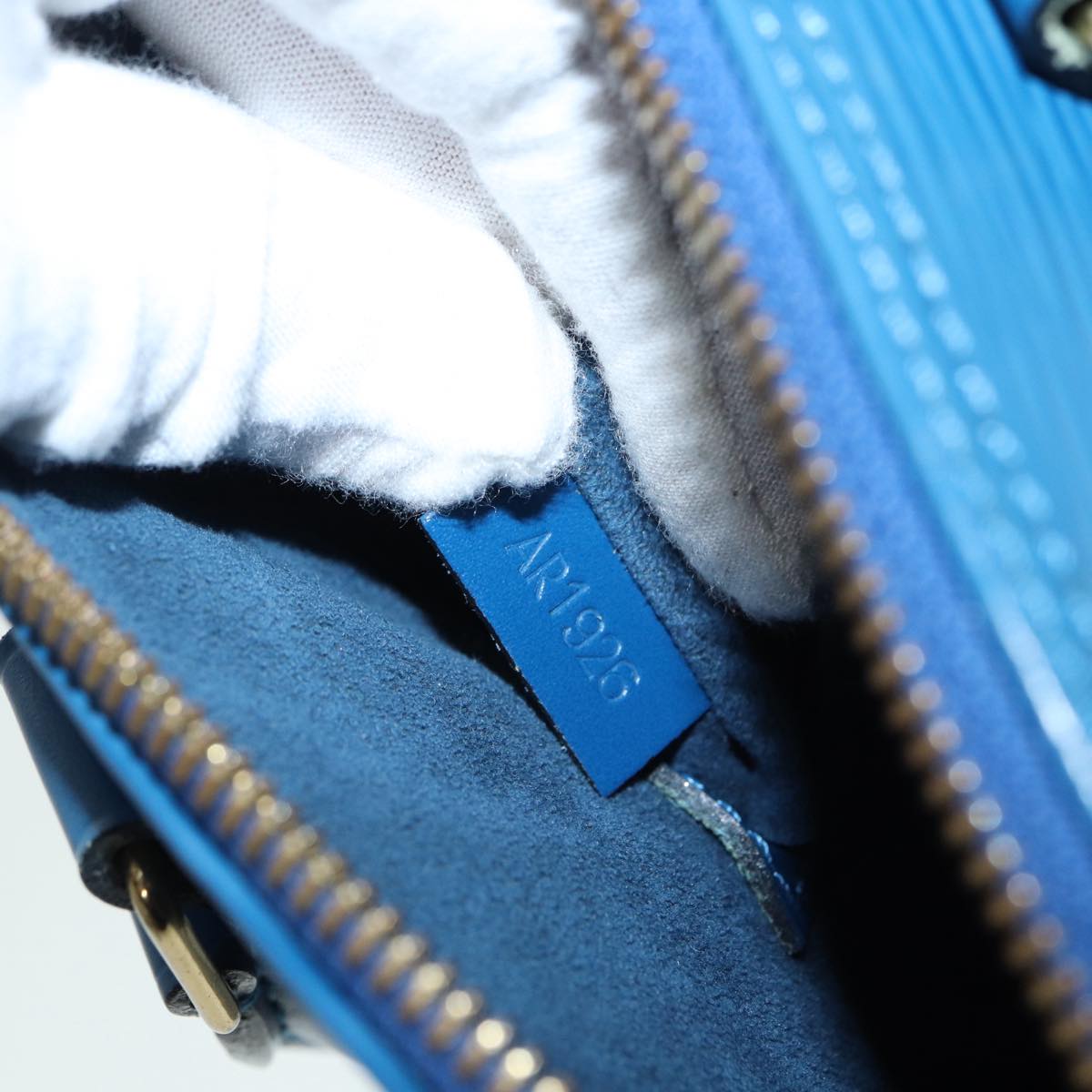 Louis Vuitton Alma Blue Leather Handbag