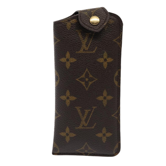 Louis Vuitton Glasses Case Brown Canvas Wallet  ()