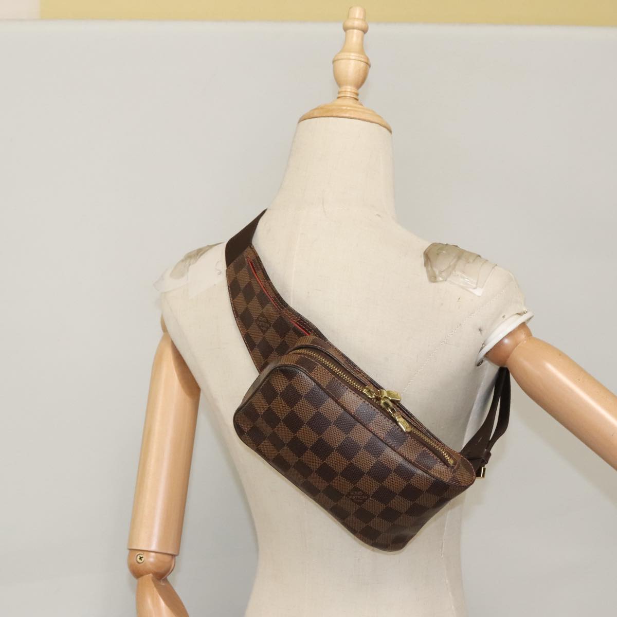Louis Vuitton Geronimos Brown Canvas Shoulder Bag