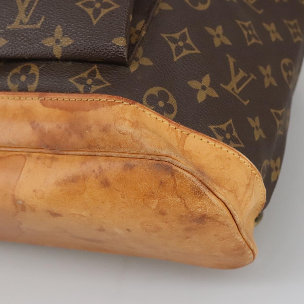 Louis Vuitton Montsouris Gm Brown Canvas Backpack Bag