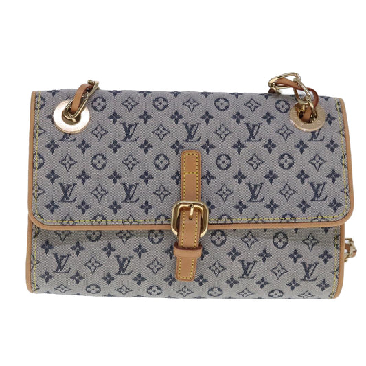 Louis Vuitton Camille Navy Canvas Shoulder Bag