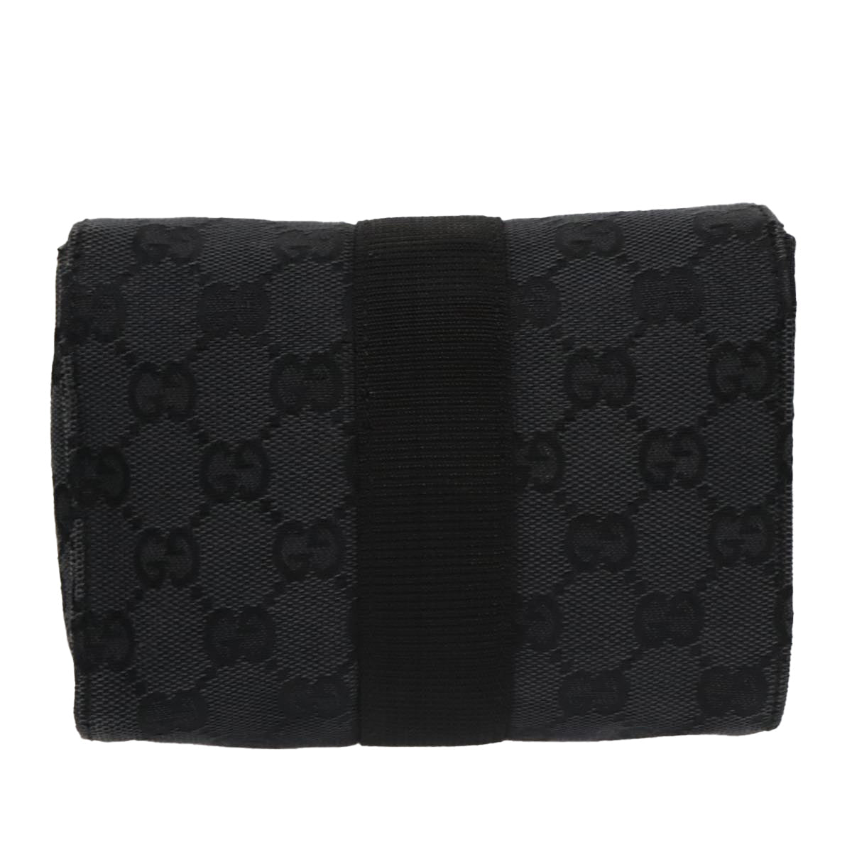 Gucci Gg Canvas Black Canvas Clutch Bag