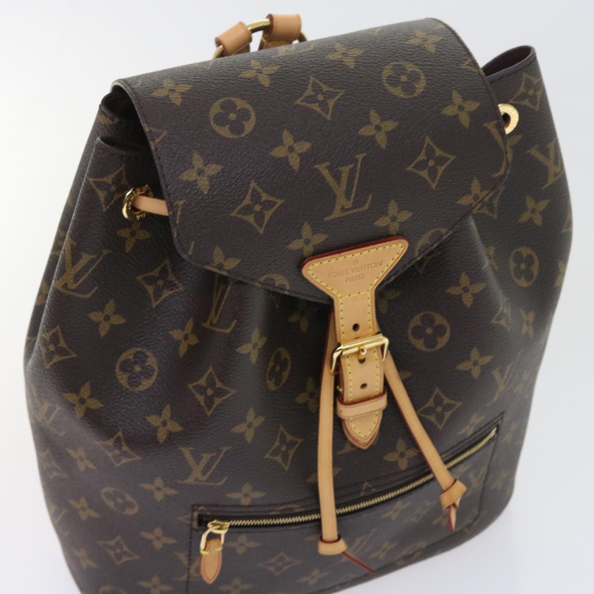 Louis Vuitton Montsouris Brown Canvas Backpack Bag