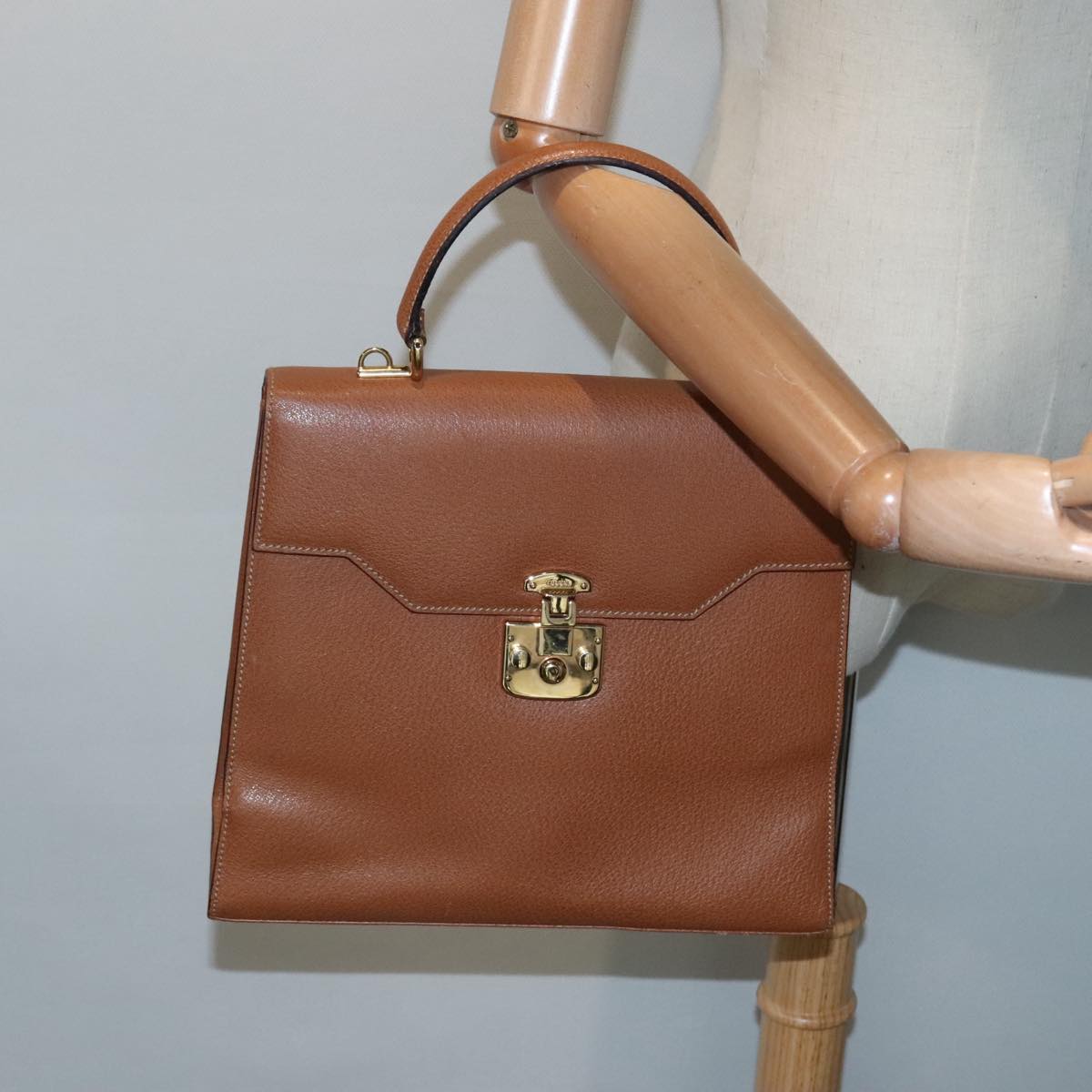 Gucci Lady Lock Brown Leather Handbag