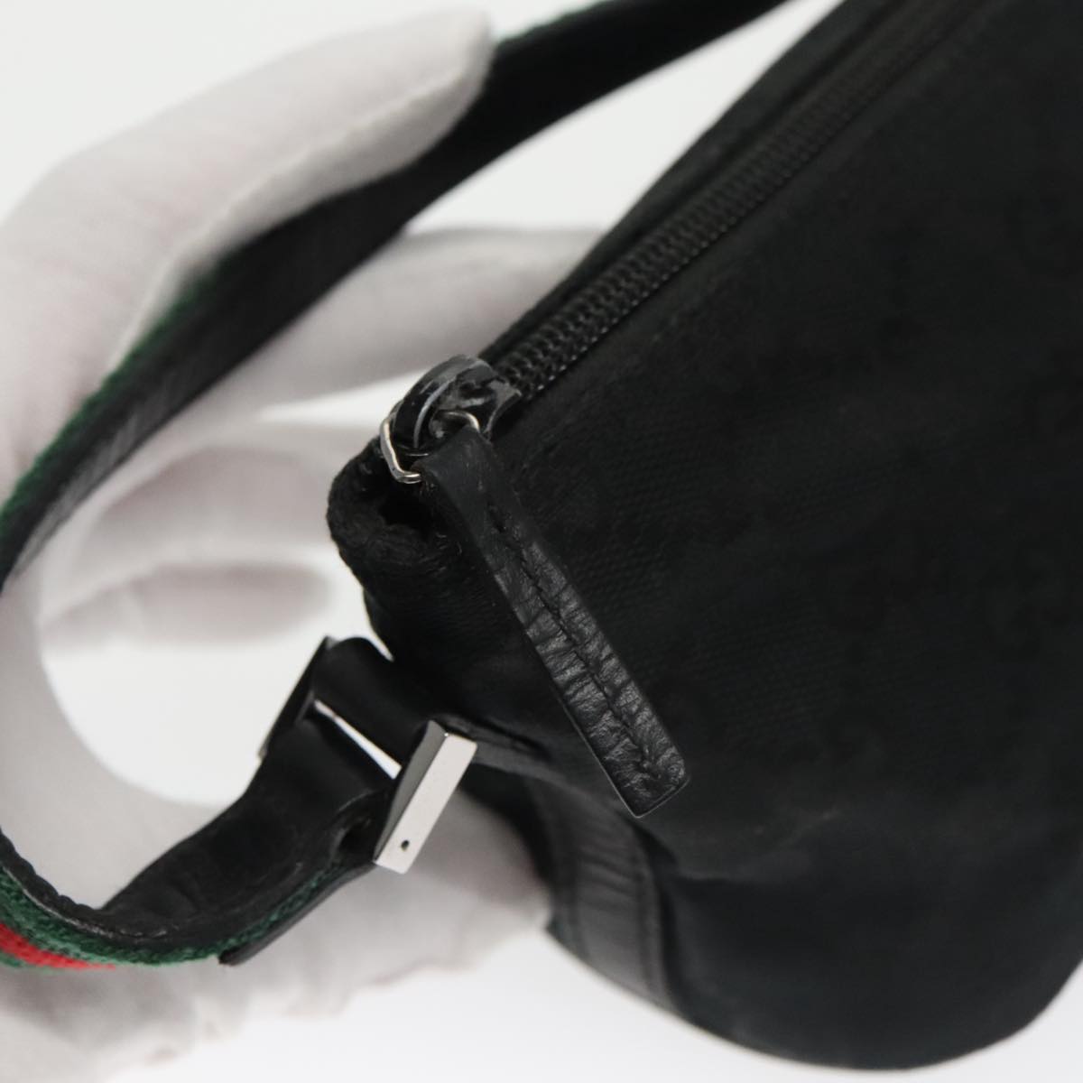 Gucci Ophidia Black Canvas Handbag