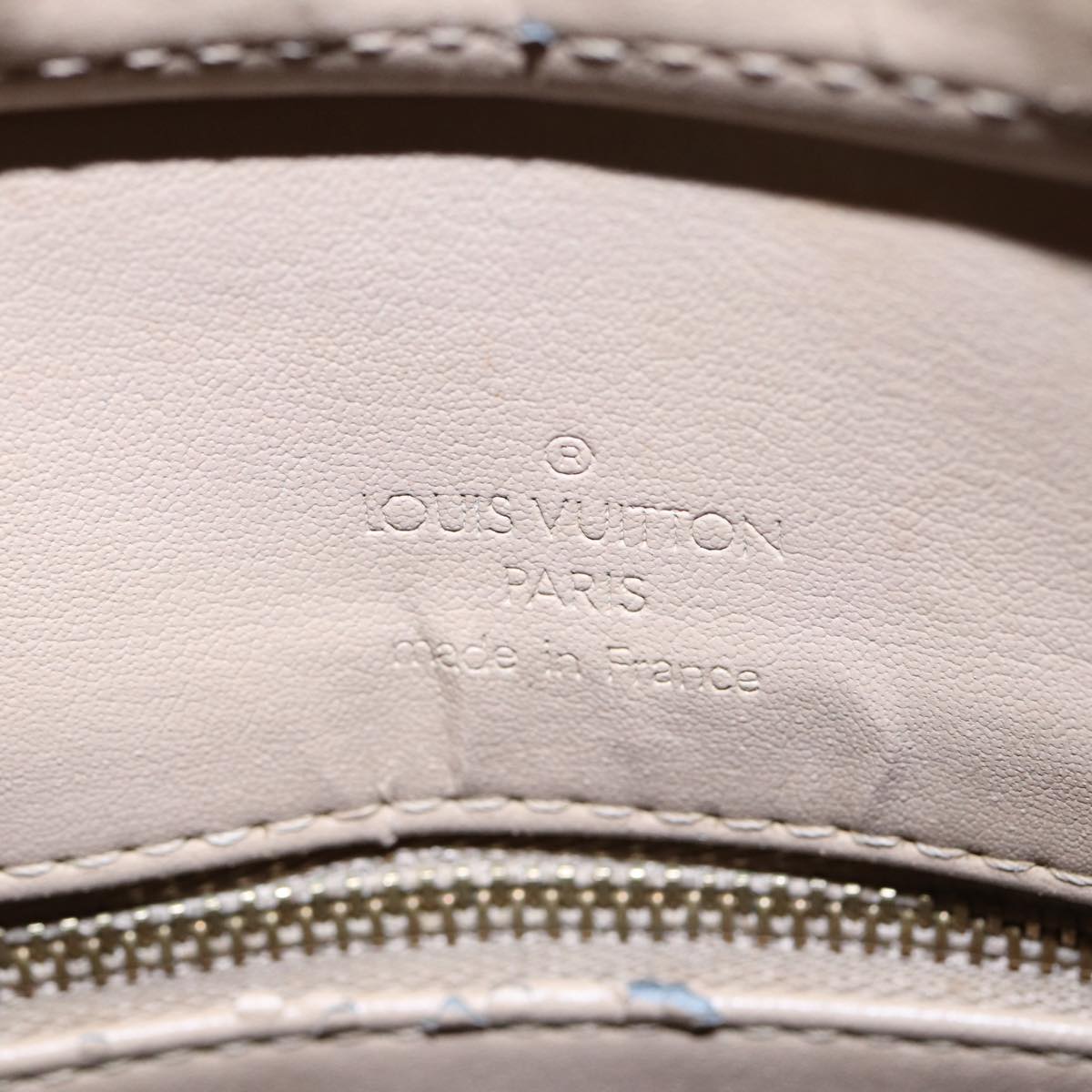 Louis Vuitton Houston Beige Patent Leather Shoulder Bag